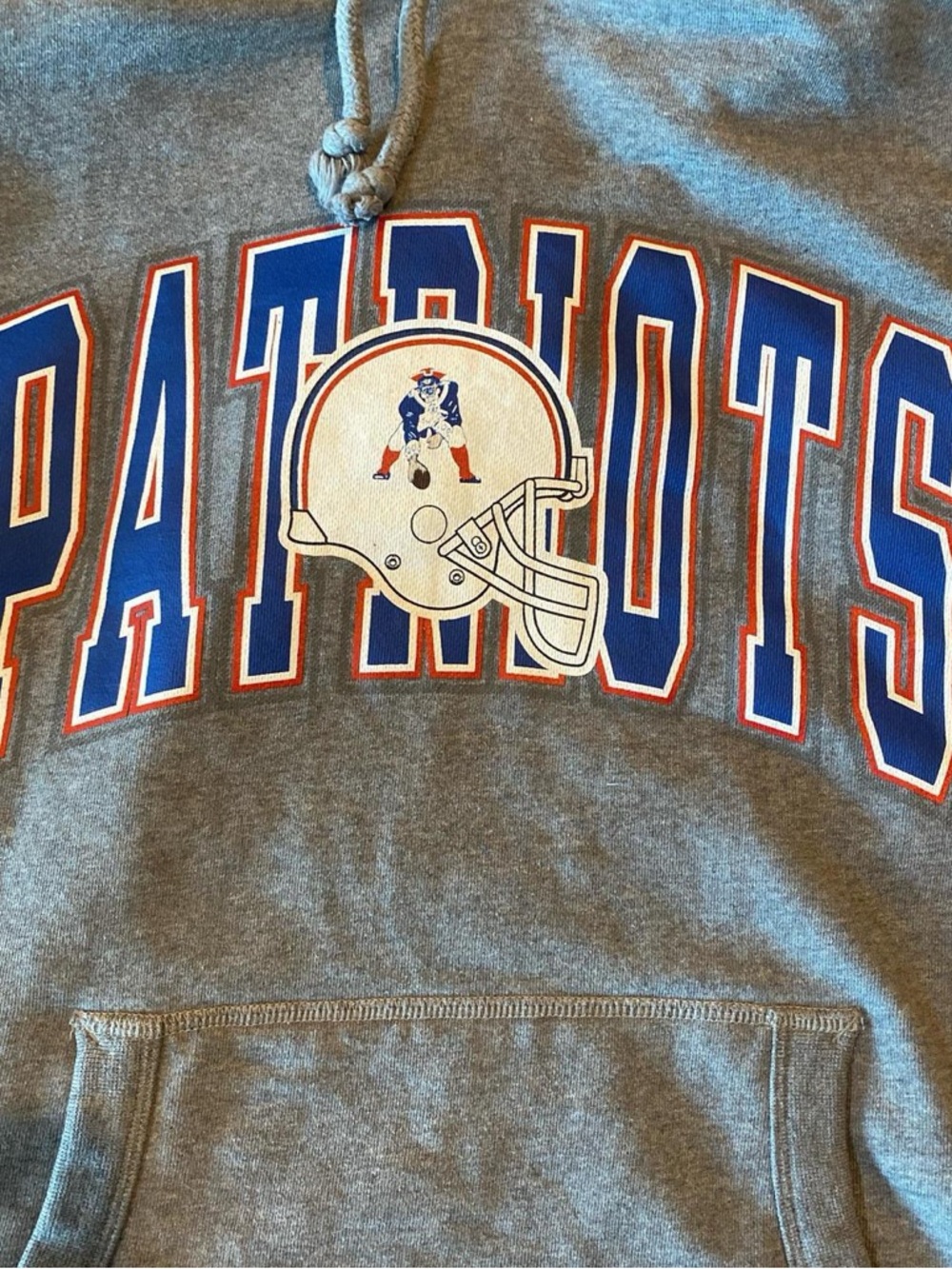 New England Patriots Helmet Retro Mitchell & Ness Hoodie, L